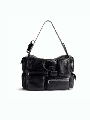 [발렌시아가] 수퍼비지 슬링백 라지 블랙 702168210