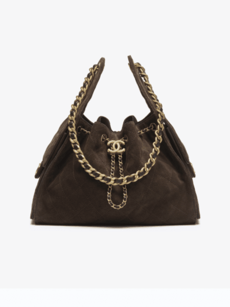 [샤넬] 25백 호보 스몰 스웨이드 AS5293