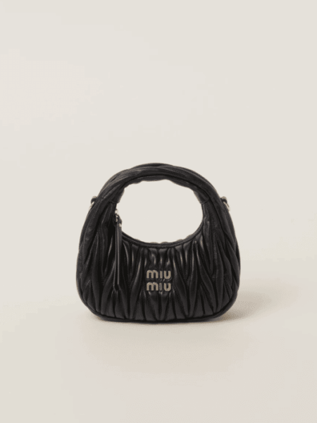 [미우미우] 완더 마테라쎄 나파 가죽 호보 미니 5BP078