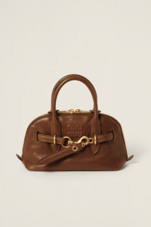 [미우미우] 스몰 아방뛰르 나파 레더 탑핸들 토트백 5BB169