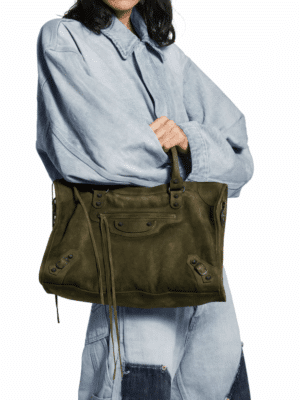 [발렌시아가] 르 시티 백 미디엄 카키 8230582