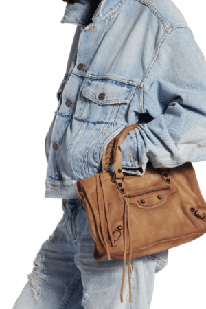 [발렌시아가] 르 시티 백 스몰 카멜 8114422