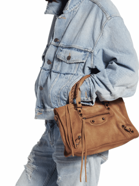 [발렌시아가] 르 시티 백 스몰 카멜 8114422