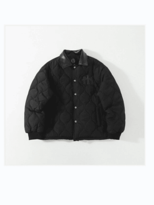 [크롬하츠] 다크 무드 십자가 자수 퀼팅 코튼 자켓