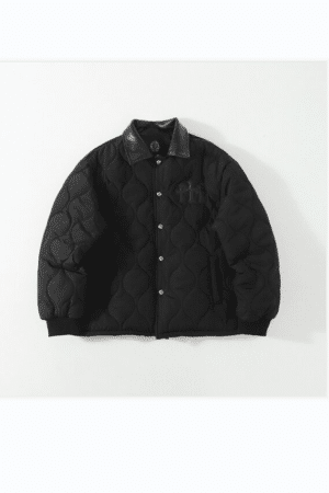 [크롬하츠] 다크 무드 십자가 자수 퀼팅 코튼 자켓