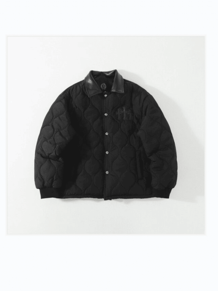 [크롬하츠] 다크 무드 십자가 자수 퀼팅 코튼 자켓