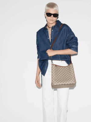 [구찌] GG 엠블럼 미디엄 버킷백 ‎815103