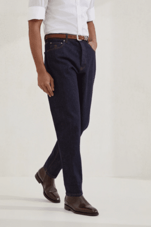 [브루넬로 쿠치넬리] 코튼 아이코닉 핏 데님 진