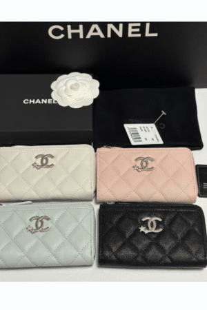 [샤넬] 별 지퍼 캐비어 카드지갑 AP3732 (4 Colors)