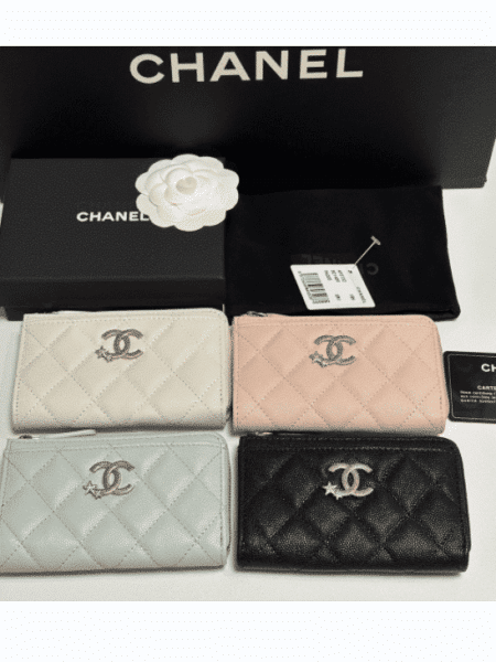 [샤넬] 별 지퍼 캐비어 카드지갑 AP3732 (4 Colors)