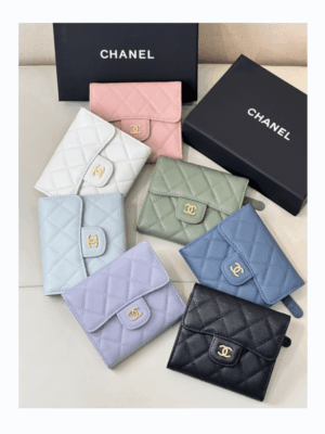 [샤넬] 반지갑 여성 클래식 3단지갑 AP0231 (7 Colors)