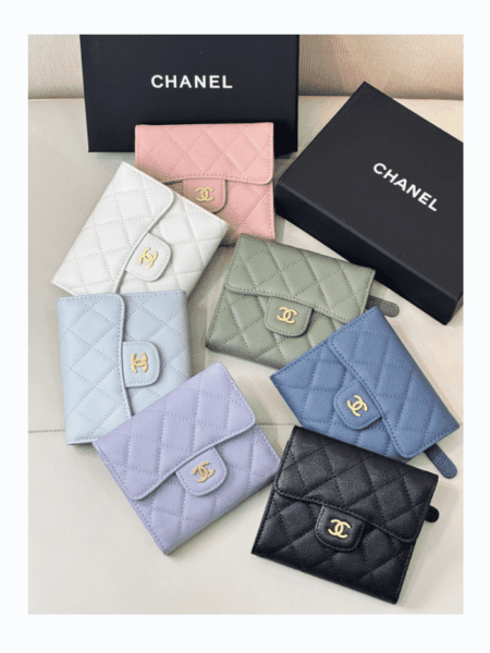 [샤넬] 반지갑 여성 클래식 3단지갑 AP0231 (7 Colors)