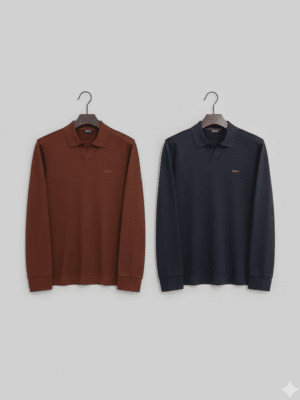 [제냐] 클래식 버튼리스 폴로 셔츠 (3 COLORS)