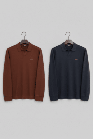 [제냐] 클래식 버튼리스 폴로 셔츠 (3 COLORS)