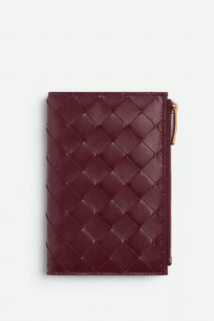 [보테가베네타] 미디엄 인트레치아토 폴더형 지퍼 지갑 749940