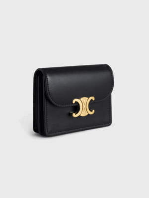 [셀린느] 비즈니스 카드 홀더 트리옹프 샤이니 카프스킨 빈티지 10N063F0Z