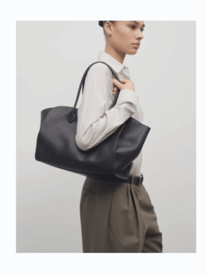 [더 로우] 말로(Marlo) 14 가죽 백 블랙 W1800L72B