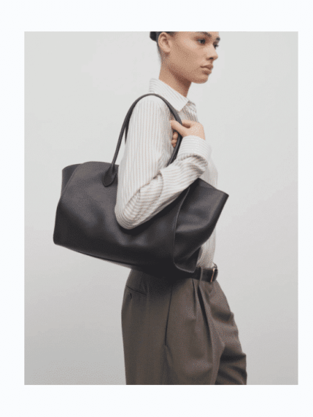 [더 로우] 말로(Marlo) 14 가죽 백 블랙 W1800L72B