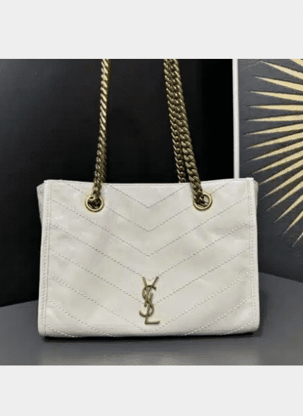 [생로랑]빈티지 가죽 소재 니키 쇼핑 백 스몰 871151 (3 COLOR)