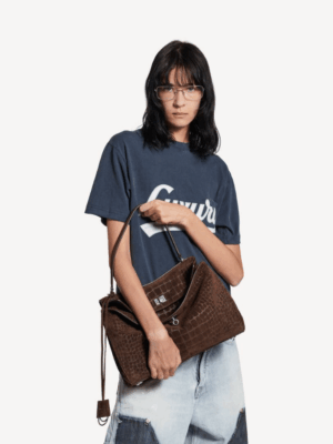 [발렌시아가] 여성 로데오 핸드백 미디엄 다크 브라운 7897722