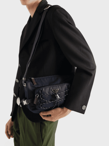 [프라다] 스피드록 리나일론 및 가죽 숄더백 2VH192