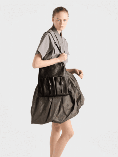 [프라다] 루트 라지 가죽 백 1BC293