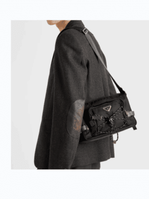 [프라다] 스피드록 리나일론 및 가죽 숄더백 2VH192