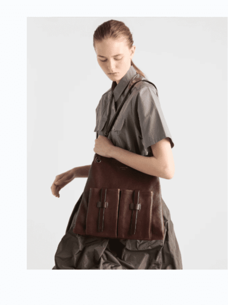 [프라다] 루트 라지 가죽 백 1BC293