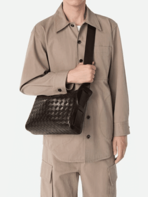 [보테가베네타] 인트레치아토 트라이베카 탑 핸들 백 836016