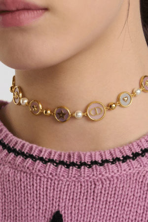 [디올] D-Luck 쇼트 네크리스 N3159WOMPL