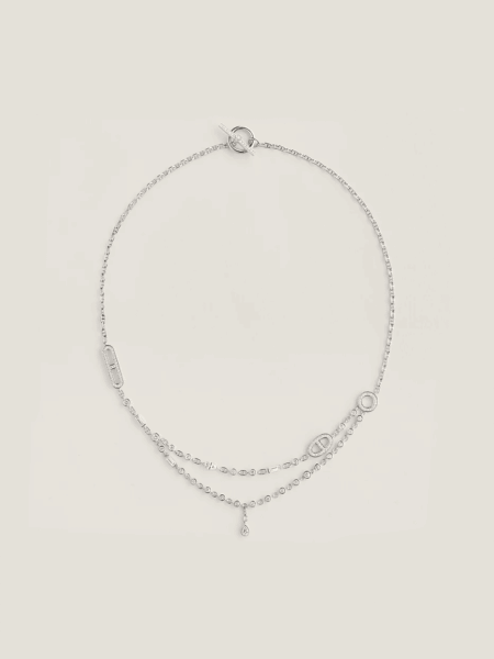 [에르메스] Chaine d'ancre Chaos Fancy 목걸이 H222203B