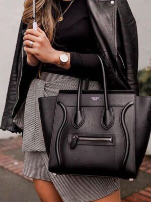 [셀린느] 마이크로 러기지 핸드백 - 드럼 카프스킨 189793DRU.38NO