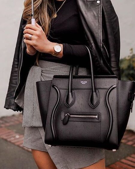 [셀린느] 마이크로 러기지 핸드백 - 드럼 카프스킨 189793DRU.38NO