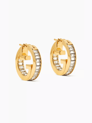 [구찌] 블론디 크리스탈 후프 귀걸이 815318