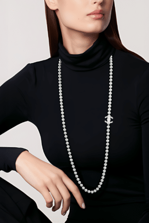 [샤넬] 롱 진주 목걸이