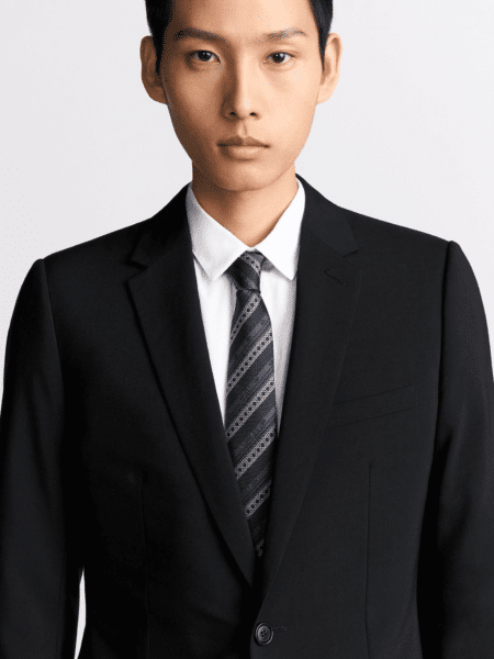 [디올] 스트라이프 까나쥬 타이 51C1047B1001