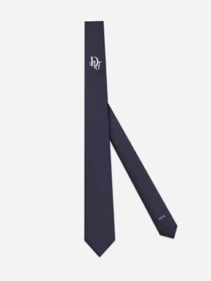 [디올] ERL 로고 자수 실크 넥타이 (2 COLOR)