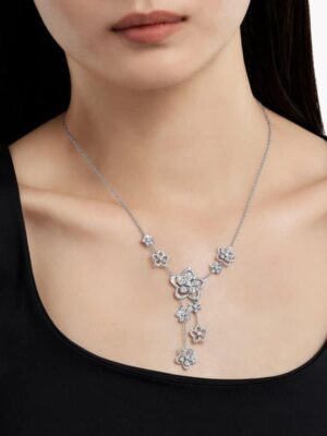 [그라프] 와일드 플라워 다이아몬드 드롭 네클리스 RGN754