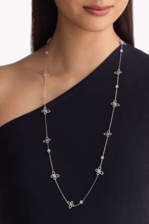 [그라프] 버터플라이 실루엣 다이아몬드 롱 네크리스 RGP749