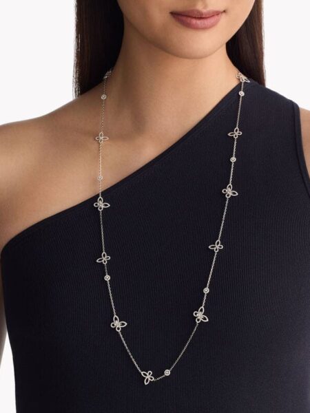 [그라프] 버터플라이 실루엣 다이아몬드 롱 네크리스 RGP749