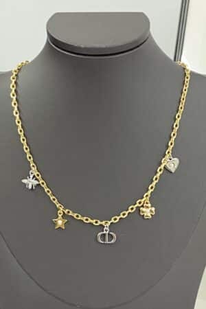 [디올] Petit CD Lucky Charms 목걸이 N3392WOMRS