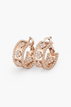 [반클리프 아펠] 뻴레 클로버 후프 귀걸이 VCARO2M (2 COLORS)