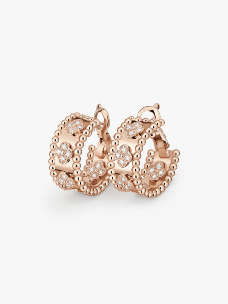 [반클리프 아펠] 뻴레 클로버 후프 귀걸이 VCARO2M (2 COLORS)