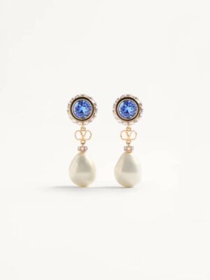 [발렌티노] V로고 시그니처 진주 귀걸이 WJ0AD6NB (2 COLORS)