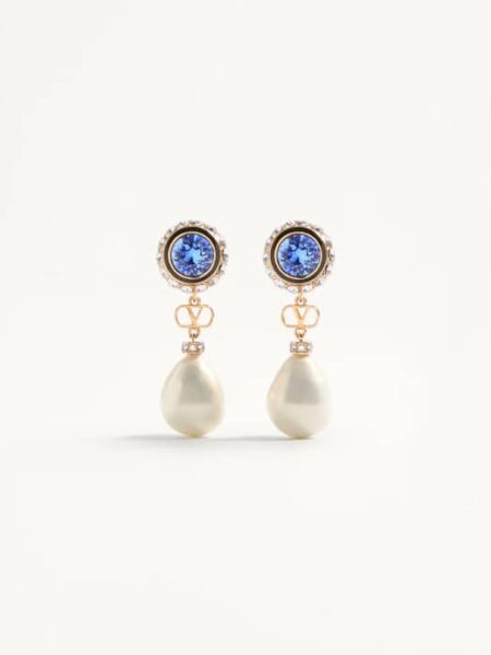 [발렌티노] V로고 시그니처 진주 귀걸이 WJ0AD6NB (2 COLORS)