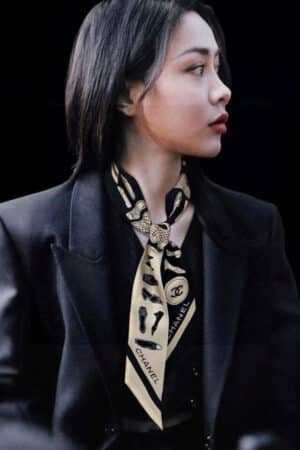 [샤넬] 실크 스카프