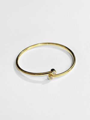 [티파니앤코] 다이아몬드 후프 싱글 로우 뱅글 (2 COLORS)