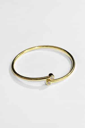 [티파니앤코] 다이아몬드 후프 싱글 로우 뱅글 (2 COLORS)