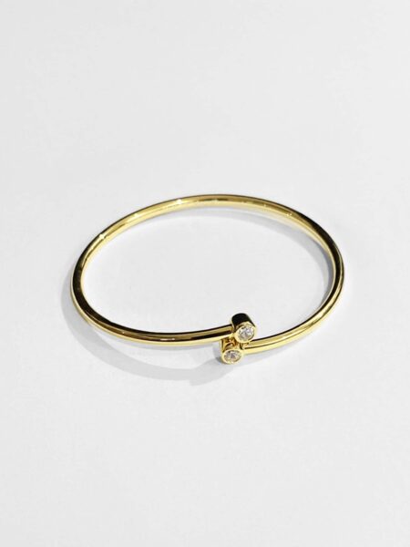 [티파니앤코] 다이아몬드 후프 싱글 로우 뱅글 (2 COLORS)