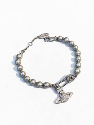 [비비엔 웨스트우드] 올림피아 펄 체인 브레이슬릿